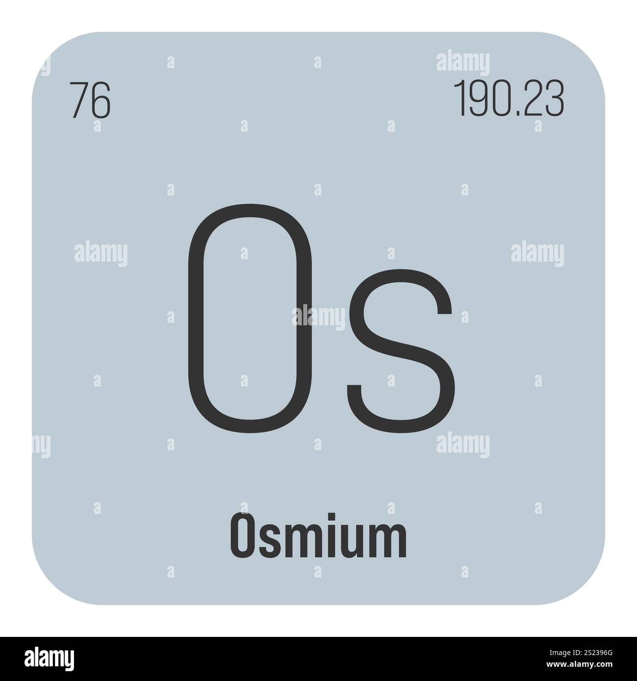 Osmium atomic structure Banque de photographies et d'images à
