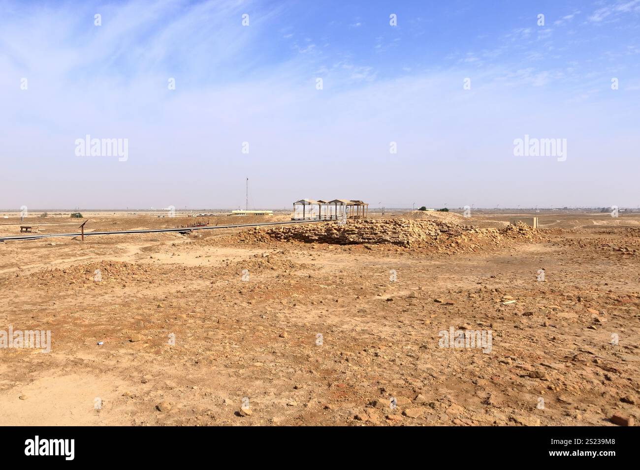 Le musée Ennigaldi-Nanna à côté du ziggourat dans l'ancien Ur, temple sumérien, Irak Banque D'Images