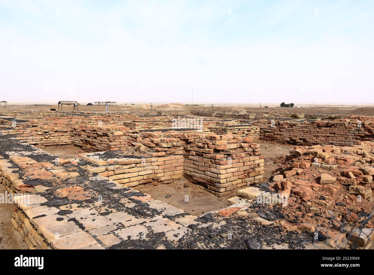 Le musée Ennigaldi-Nanna à côté du ziggourat dans l'ancien Ur, temple sumérien, Irak Banque D'Images