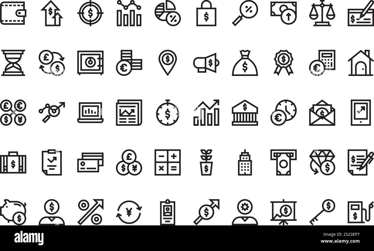 Collection d'icônes vectorielles de haute qualité avec contour modifiable. Idéal pour les projets professionnels et créatifs. Illustration de Vecteur