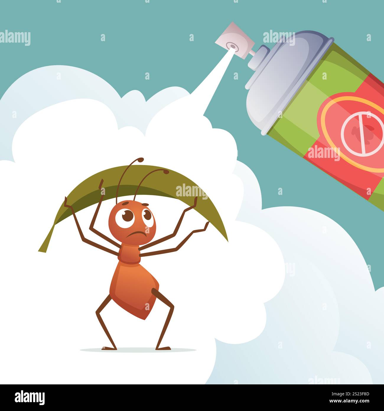 protection contre les insectes. fourmi intelligente protégée de la destruction Illustration de Vecteur protection contre les insectes. fourmi intelligente protégée de la destruction Illustration de Vecteur
