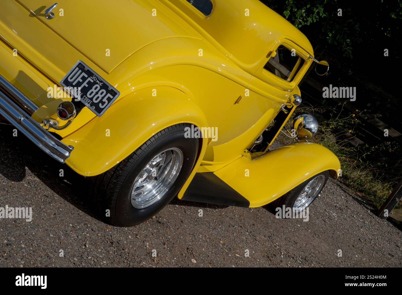 Ford Model B 'Deuce Coupe' 1938 Hot Rod traditionnel avec un V8 Chevy de 5,7 litres, similaire au Hot Rod du film américain Graffiti Banque D'Images
