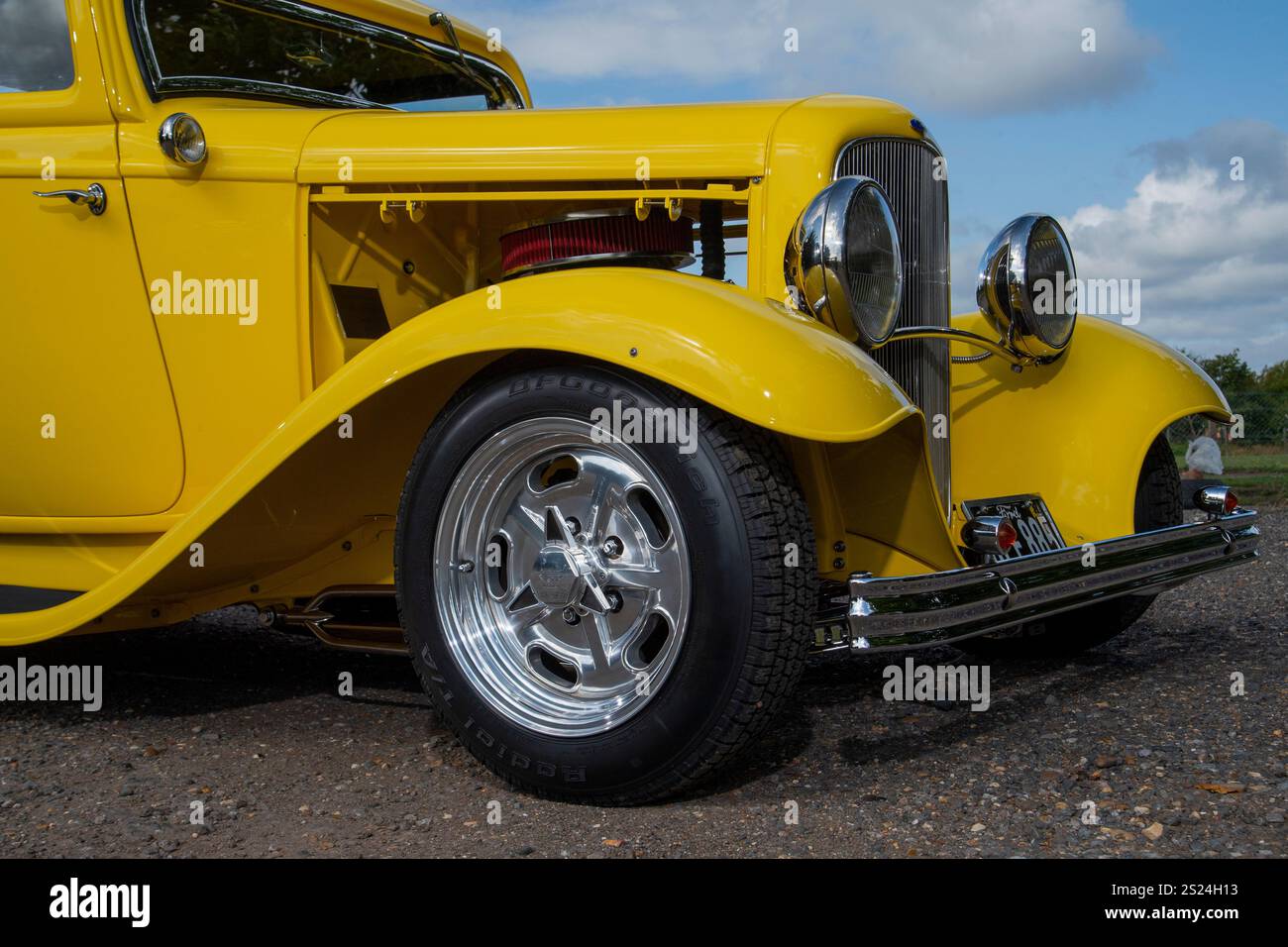 Ford Model B 'Deuce Coupe' 1938 Hot Rod traditionnel avec un V8 Chevy de 5,7 litres, similaire au Hot Rod du film américain Graffiti Banque D'Images