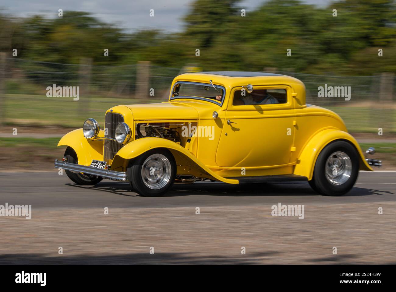 Ford Model B 'Deuce Coupe' 1938 Hot Rod traditionnel avec un V8 Chevy de 5,7 litres, similaire au Hot Rod du film américain Graffiti Banque D'Images