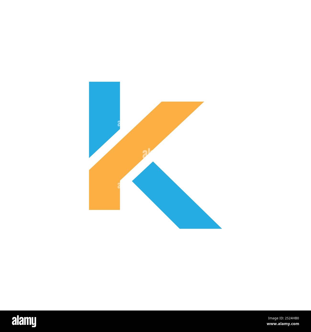 vecteur de conception de logo k lettre, logo k lettre initiale, logo k, icône k, symbole k, k initial, k logo unique, k logo de lettre, k modèle, k logo d'entreprise. Illustration de Vecteur