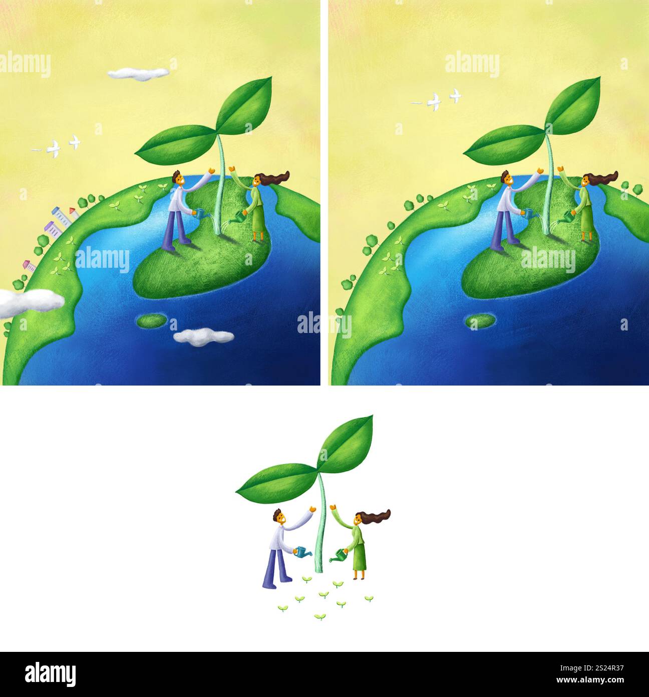 conservation de la terre et de l'environnement Banque D'Images