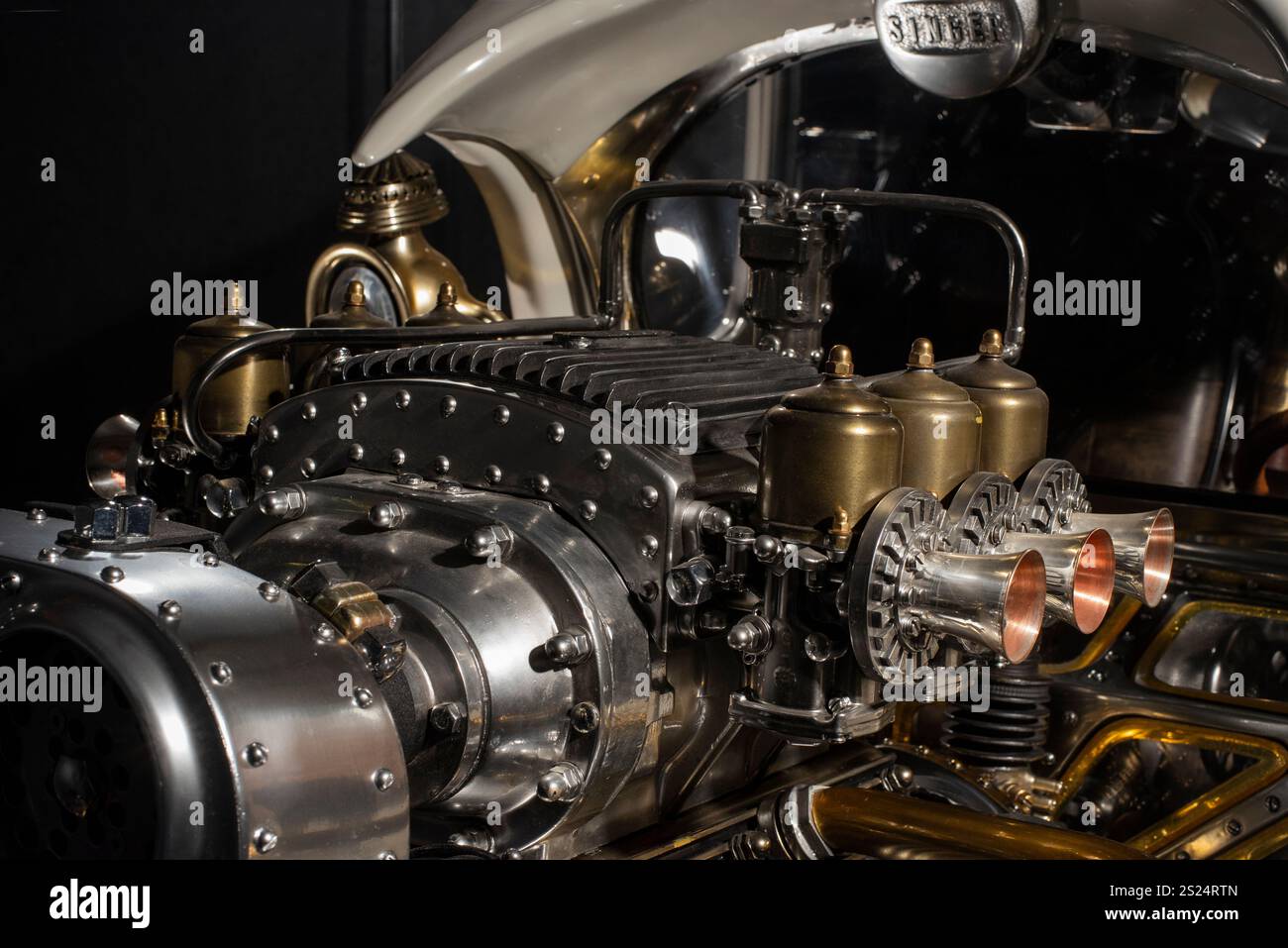 Automatron, la tige chaude Steam punk unique fabriquée à la main Banque D'Images