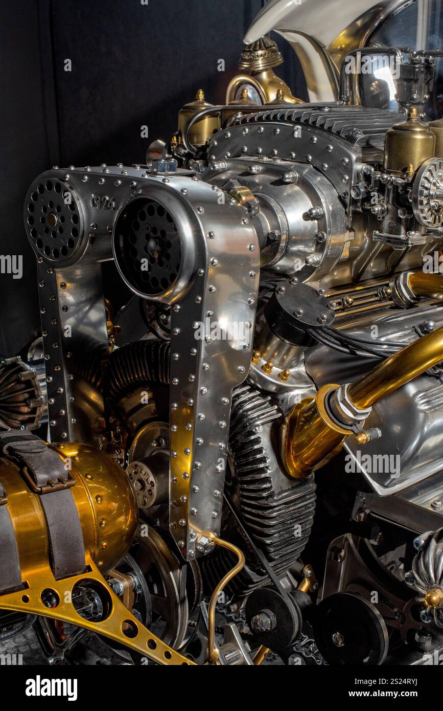 Automatron, la tige chaude Steam punk unique fabriquée à la main Banque D'Images