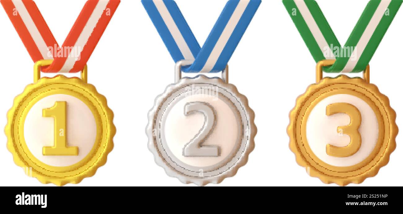 Médaille De Garantie De Qualité 3d Avec étoile Et Ruban Icône Médaille