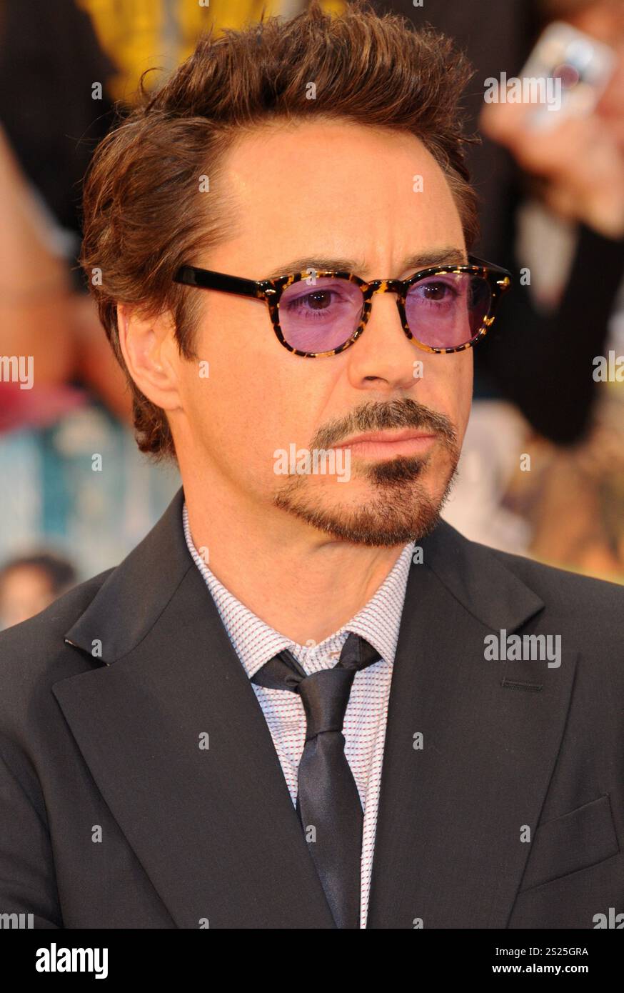Robert Downey Jr, Marvel Avengers Assemble, première européenne, vue, Westfield, Londres. 19.04.12 Banque D'Images