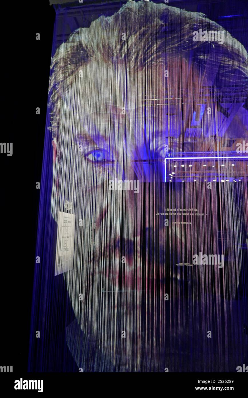 Johnny Hallyday, L'exposition, Paris, France, Europe Banque D'Images