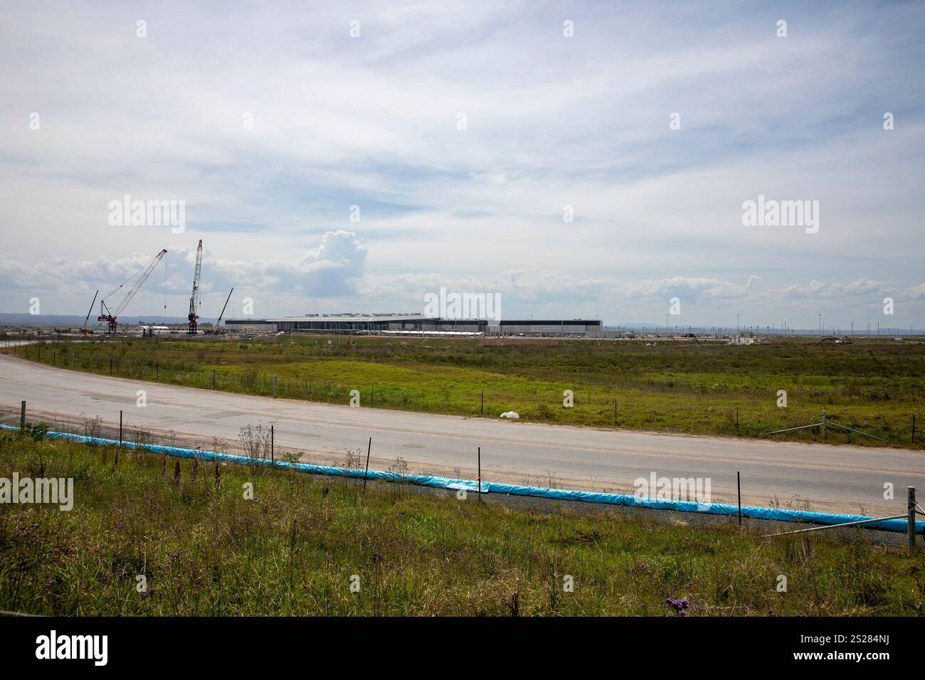 Aéroport international de Sydney Ouest à Badgerys Creek à Sydney Ouest, aéroport en construction et devrait ouvrir en janvier 2026, Nouvelle-Galles du Sud, Australie Banque D'Images