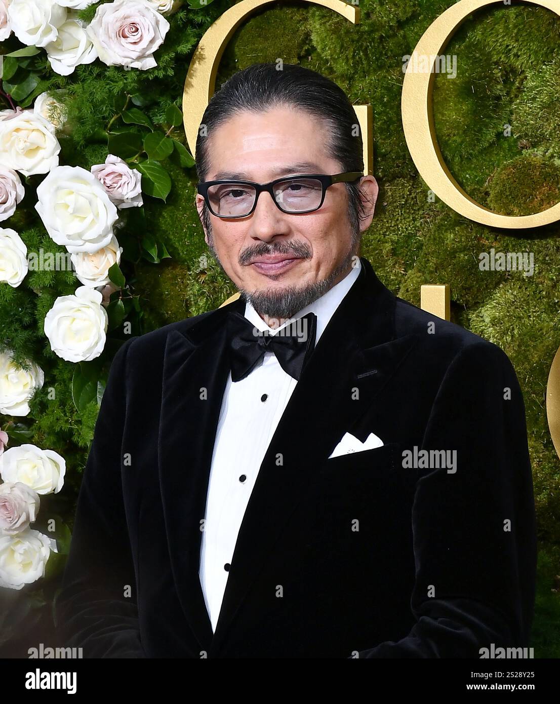 Beverly Hills, États-Unis. 06 janvier 2025. Hiroyuki Sanada assiste à la 82e cérémonie annuelle des Golden Globe Awards au Beverly Hilton le 05 janvier 2025 à Beverly Hills, Californie. Photo : Casey Flanigan/imageSPACE/Sipa USA crédit : Sipa US/Alamy Live News Banque D'Images