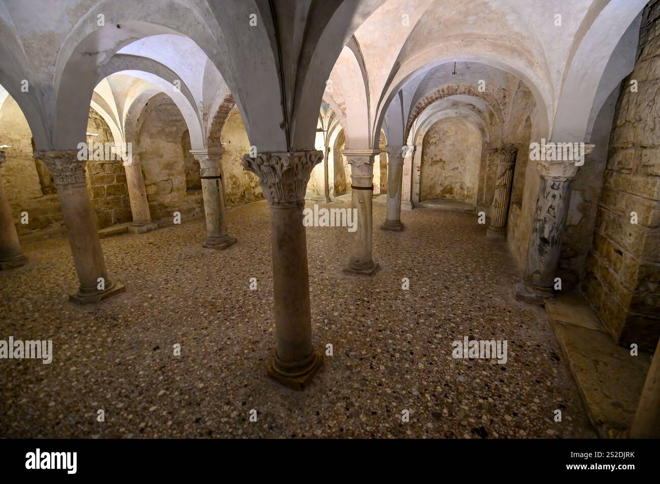 Brescia, Italie. Intérieur de l'ancienne cathédrale ou Duomo Vecchio Banque D'Images