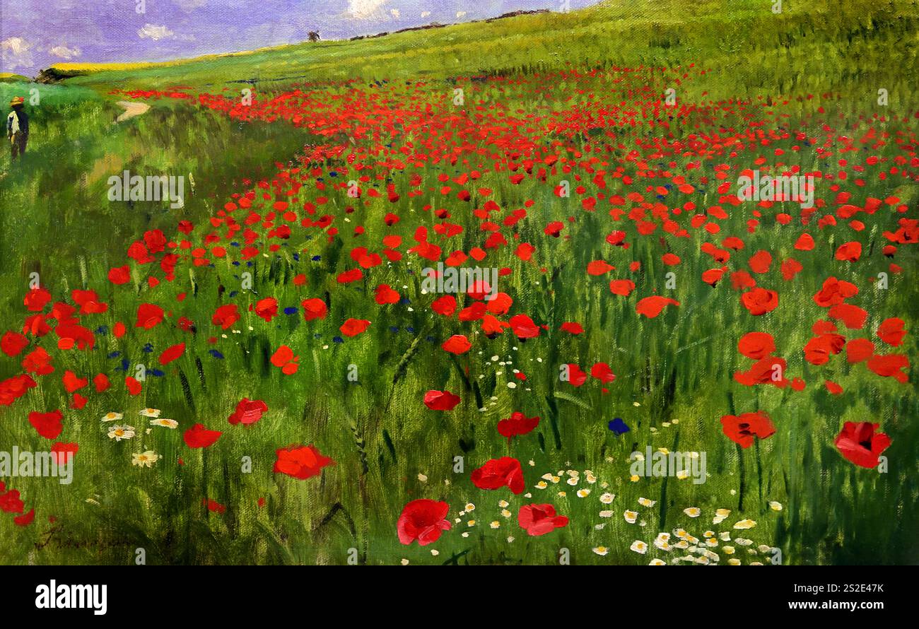 Poppy Field 1896 by Szinyei Merse Pal 1845-1920 Fine Art Museum, Hongrois, Hongrie, Banque D'Images Poppy Field 1896 by Szinyei Merse Pal 1845-1920 Fine Art Museum, Hongrois, Hongrie, Banque D'Images
