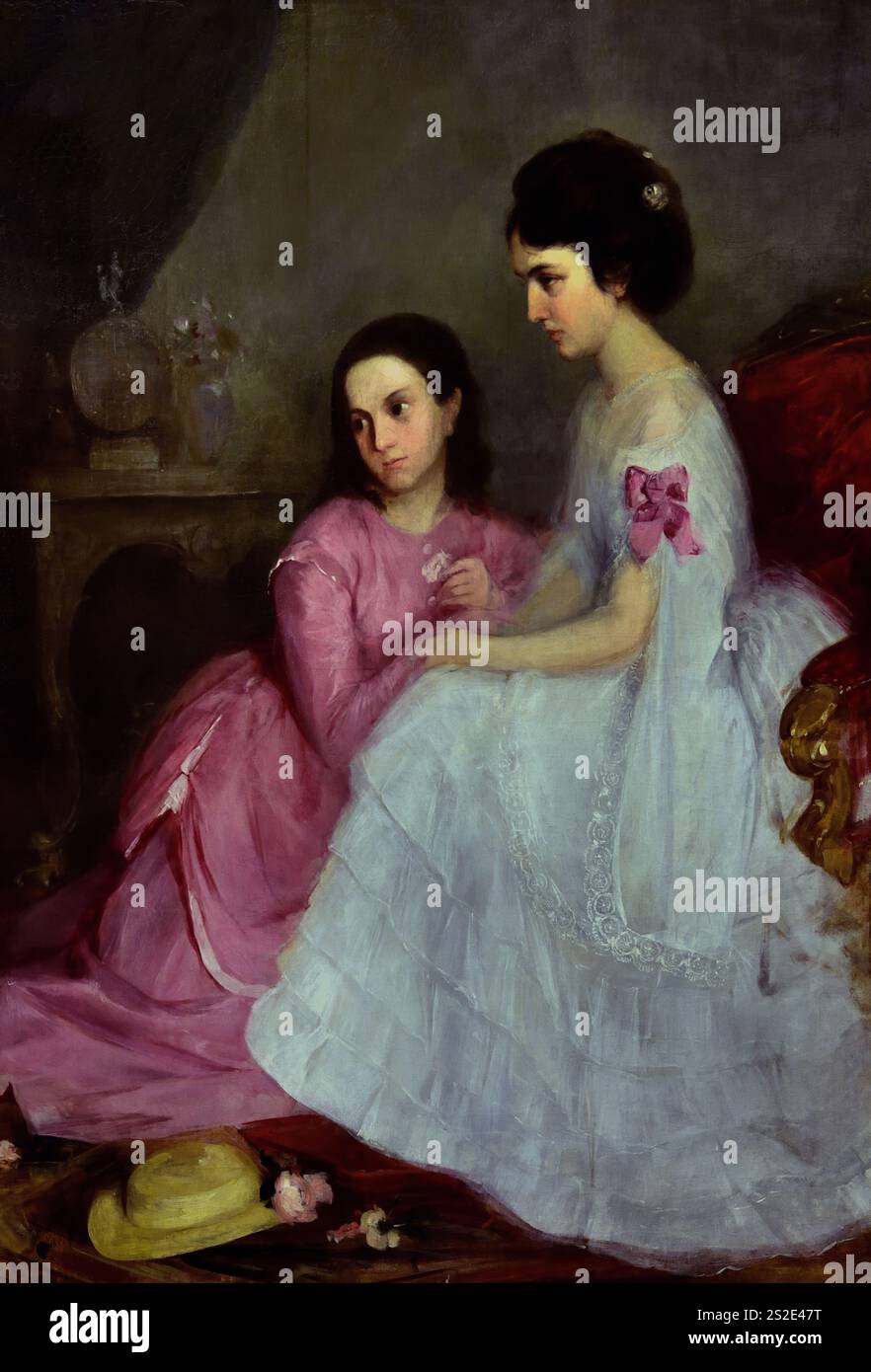 Double Portrait 1871 par Doza Geza 1846-1871 Musée des Beaux-Arts, Hongrois, Hongrie, Banque D'Images