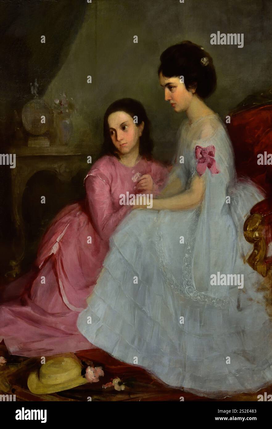 Double Portrait 1871 par Doza Geza 1846-1871 Musée des Beaux-Arts, Hongrois, Hongrie, Banque D'Images