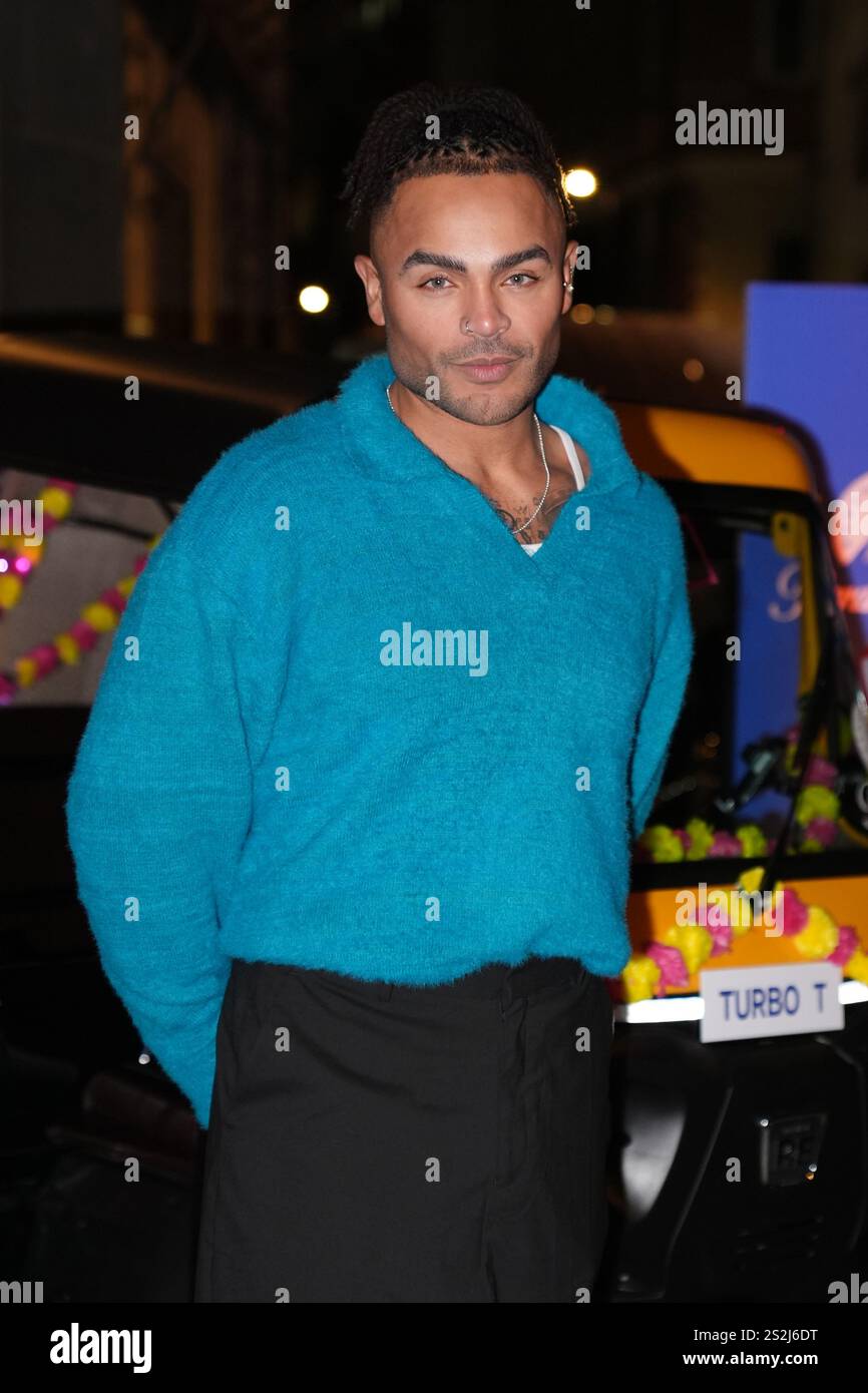 Nathan Henry assiste à une fête de lancement de la nouvelle série de Geordie Shore, au Thai Square Restaurant and Club, au centre de Londres. Date de la photo : mardi 7 janvier 2025. Banque D'Images