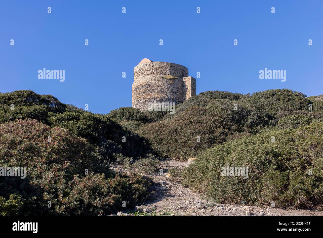 Site archéologique de tharros , San Giovanni di Sinis, Sardaigne, italie. Banque D'Images