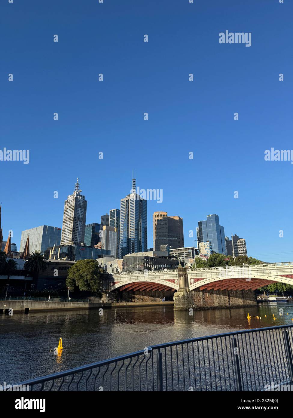 Une journée ensoleillée dans la ville de Melbourne, en Australie Banque D'Images