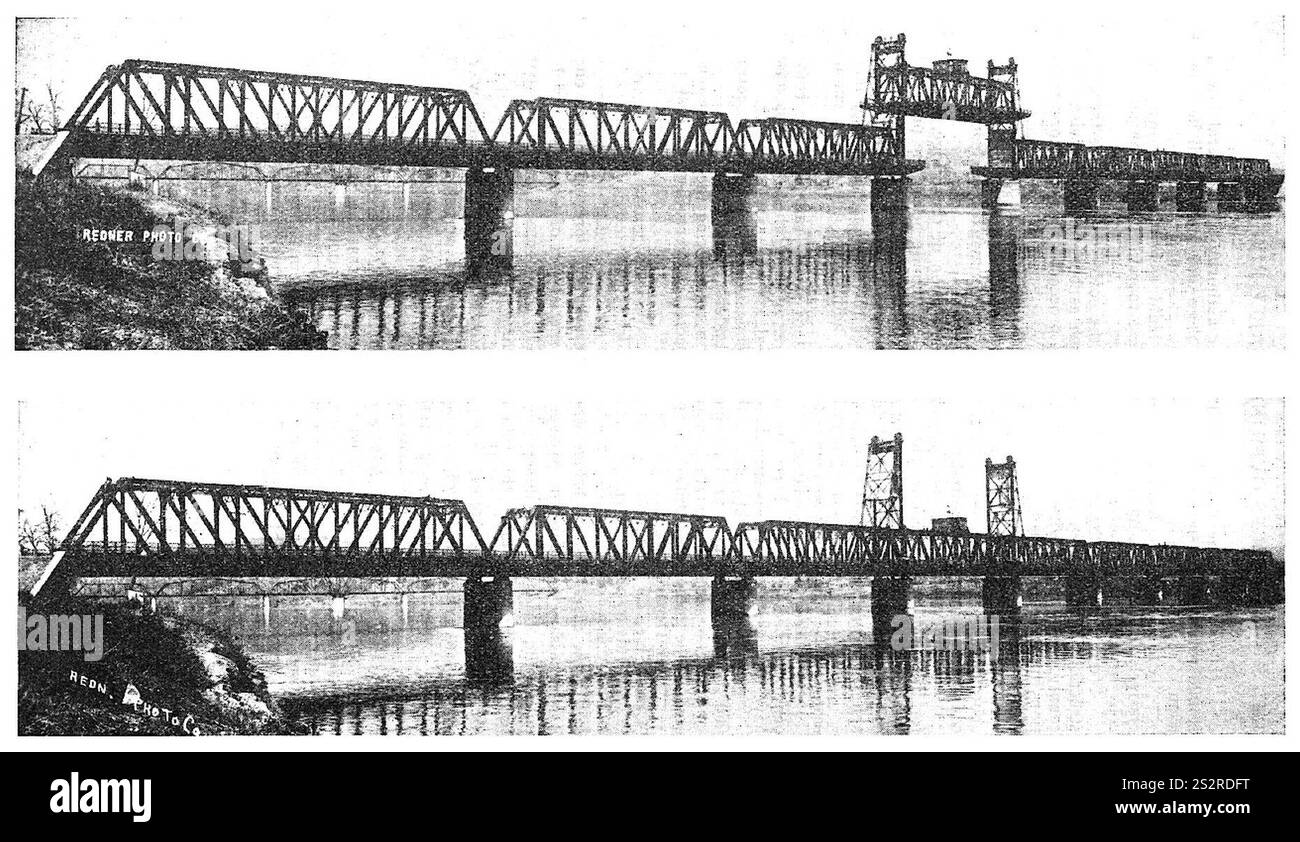 Pont libre de Fort Smith-Van Buren. Banque D'Images