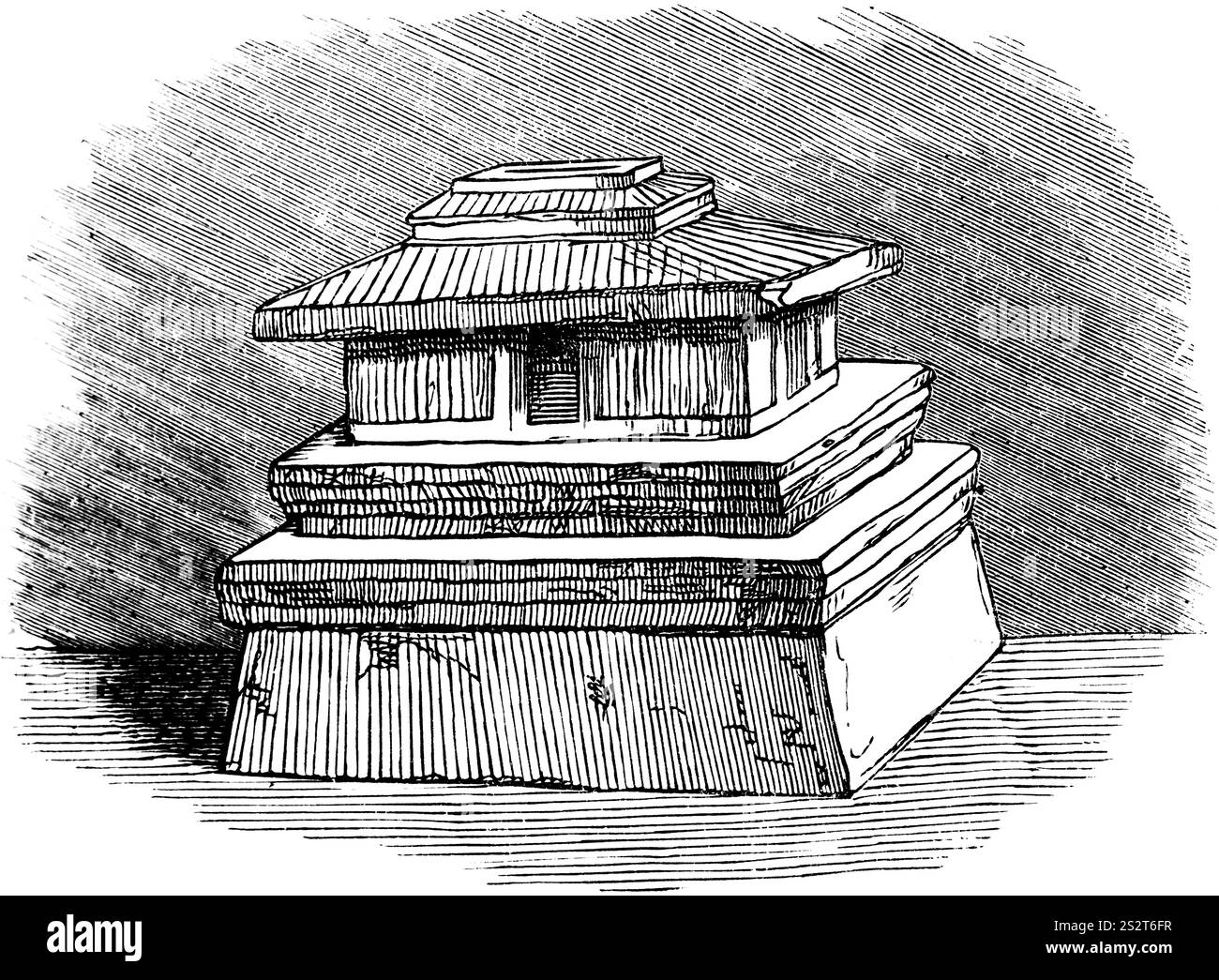Urne cinéraire étrusque ou urne funéraire c. 100 av. J.-C. avec huit cadavres, crémation, découverte archéologique, longueur 3, 80m, largeur 1, 93m, site d'excavation étrusque Banque D'Images