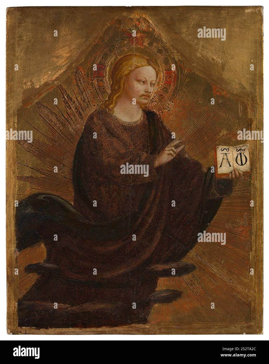 FRA Angelico - bénédiction Rédempteur, vers 1423, L10. Banque D'Images