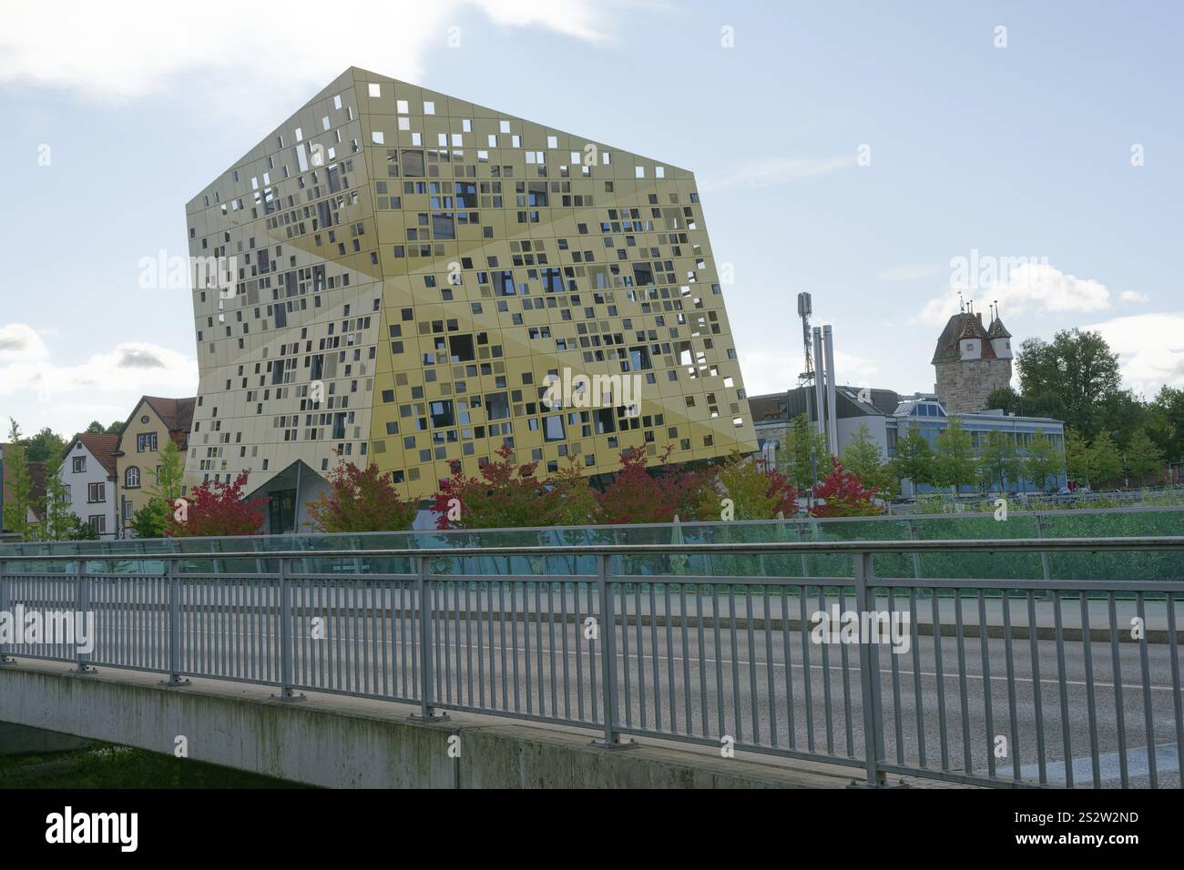 Forum Or et argent à Schwaebisch Gmuend, architecture moderne, vallée de Rems, Rems, Ostalb souabe, Ostalbkreis, Allemagne, Europe Banque D'Images