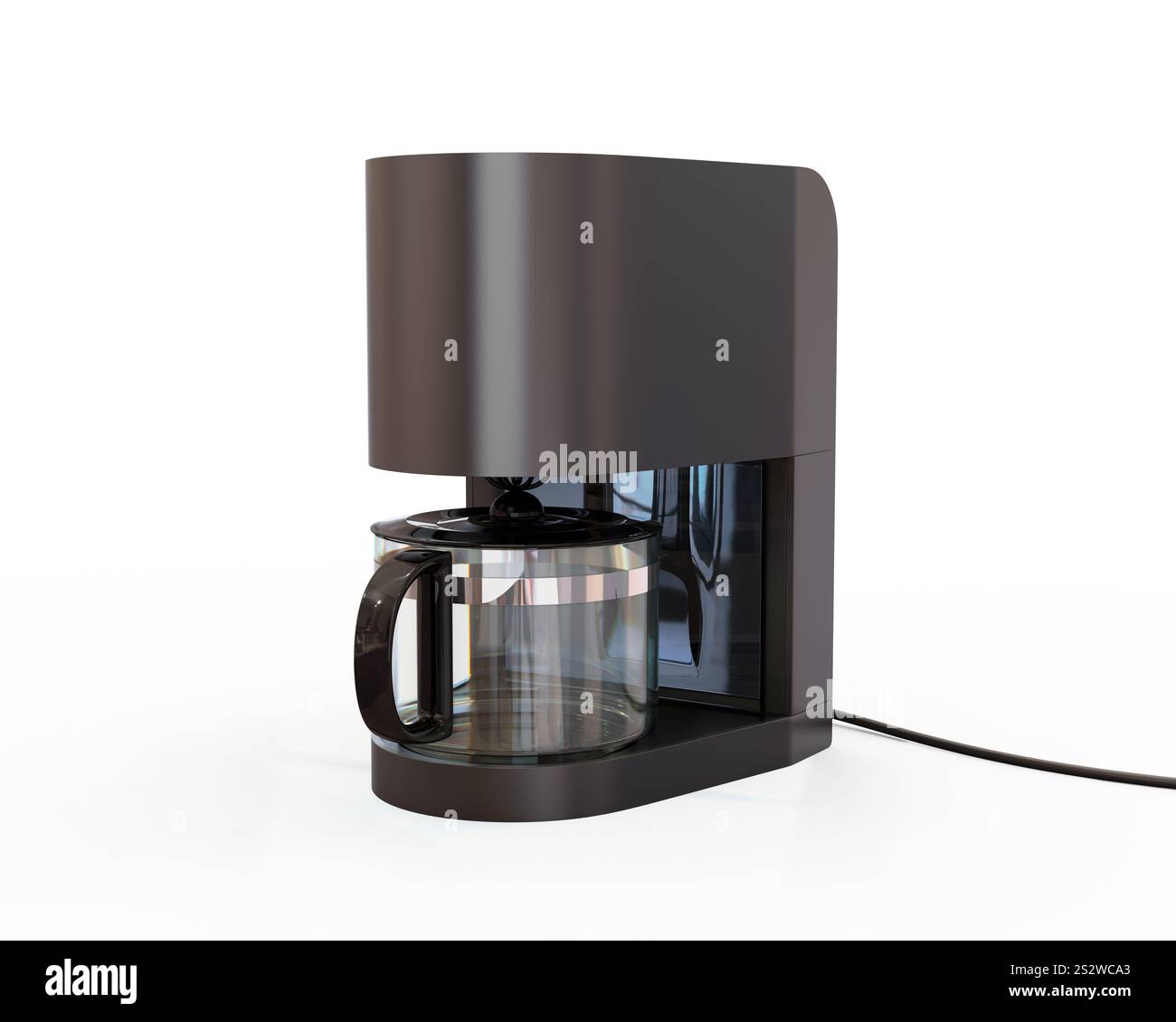 Machine à café goutte à goutte blanche Banque D'Images