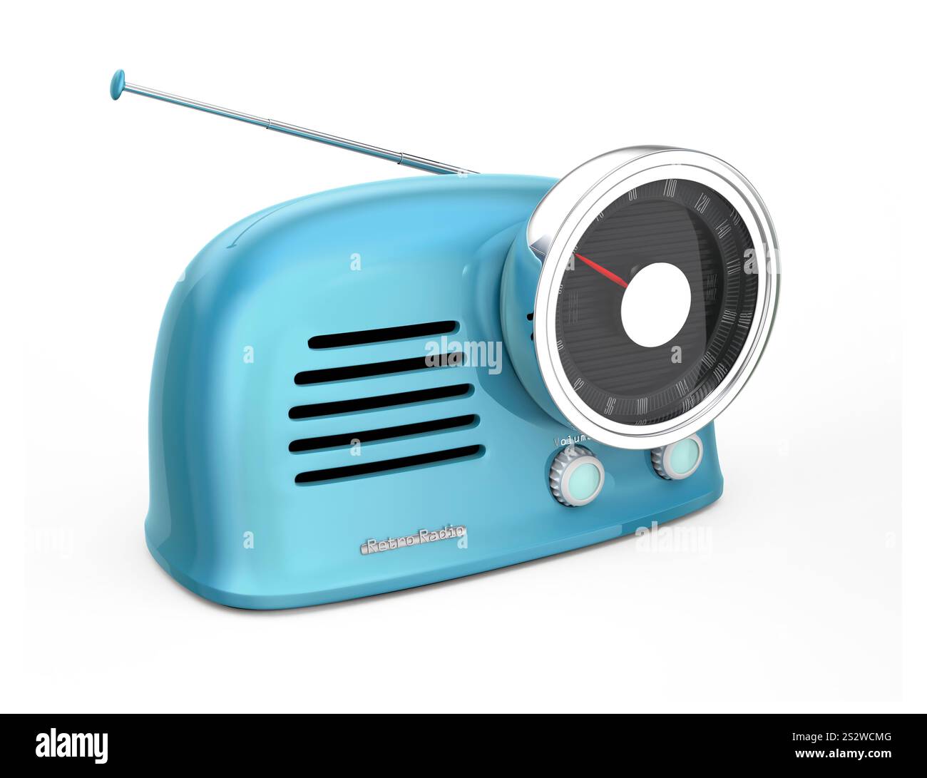 Radio de style rétro Banque D'Images