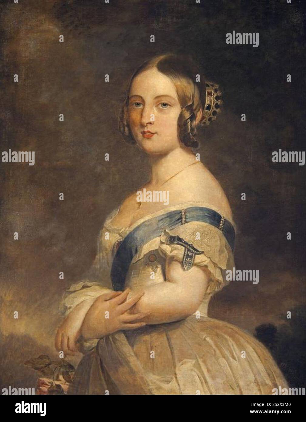 Franz Xaver Winterhalter - Reine Victoria, 1819 - 1901. Règne de 1837 à 1901. Banque D'Images
