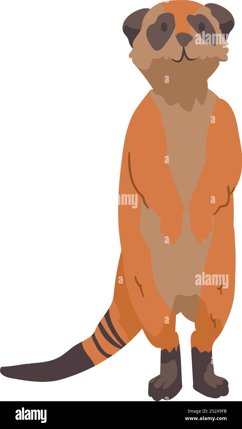 suricat animal du désert Illustration de Vecteur
