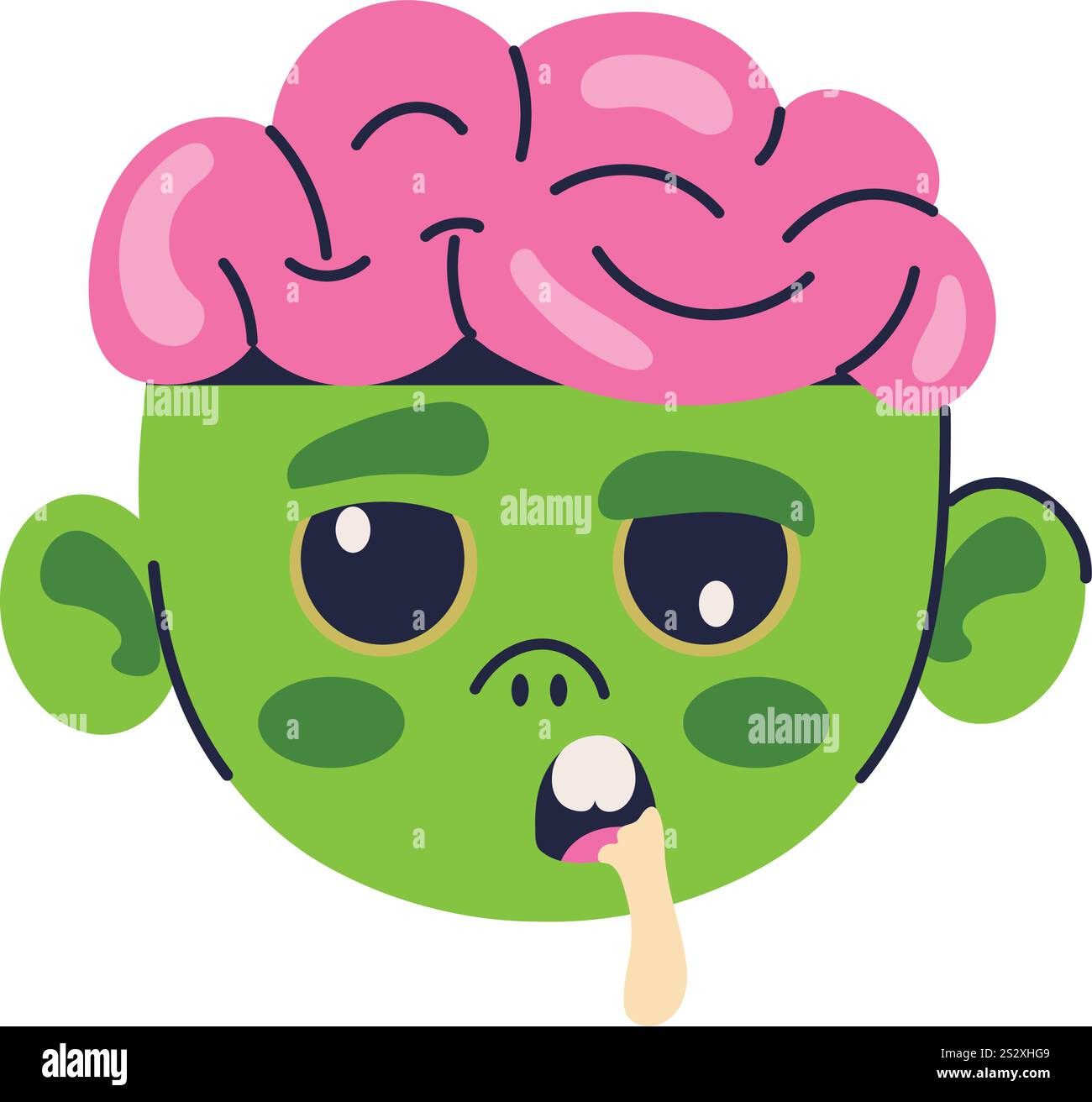 emoji de créatures zombies Illustration de Vecteur