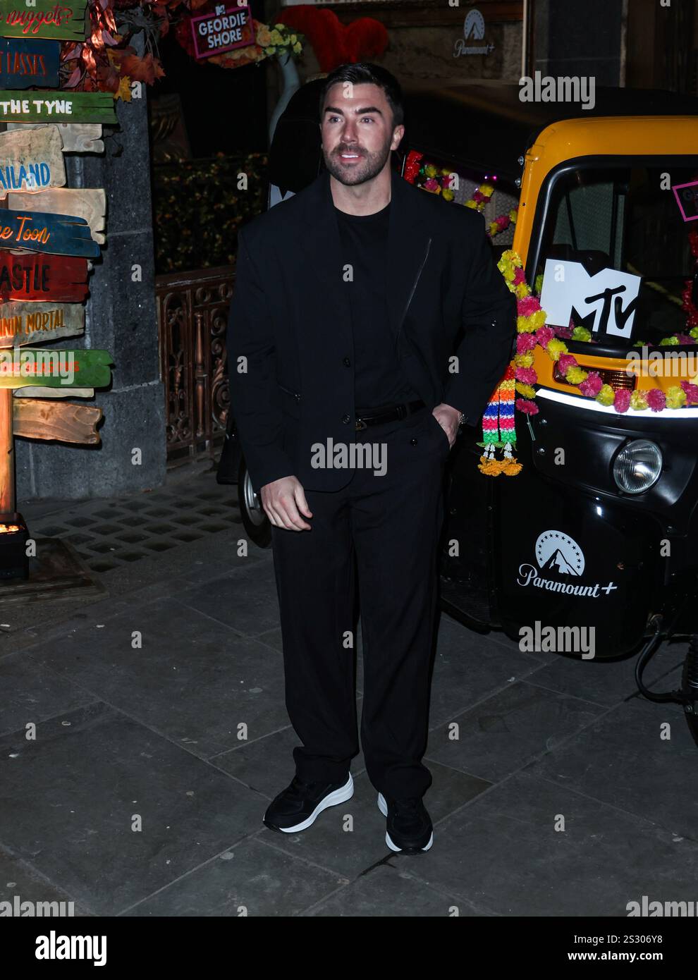 Londres, Royaume-Uni. 07 janvier 2025. James Tindale assisté à une séance photo et à la projection de 'Geordie Shore' au Thai Square Trafalgar Square à Londres. (Photo de Brett Cove/SOPA images/SIPA USA) crédit : SIPA USA/Alamy Live News Banque D'Images