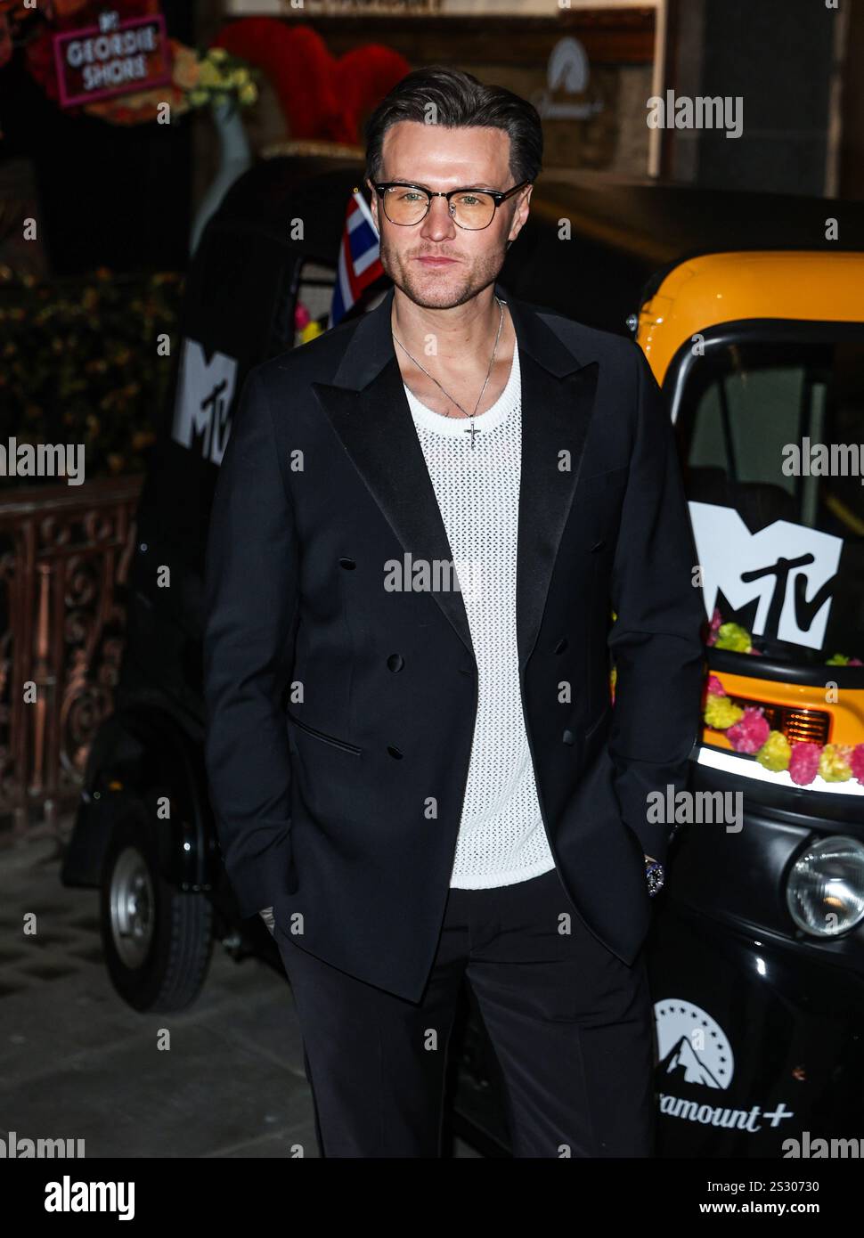 Londres, Royaume-Uni. 07 janvier 2025. Kyle Christie a assisté à une séance photo et à la projection de 'Geordie Shore' au Thai Square Trafalgar Square à Londres. (Photo de Brett Cove/SOPA images/SIPA USA) crédit : SIPA USA/Alamy Live News Banque D'Images