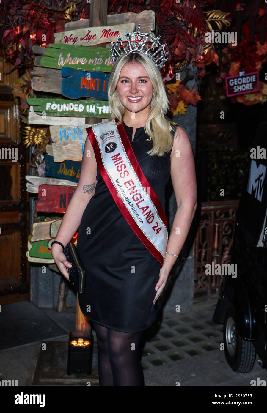Londres, Royaume-Uni. 07 janvier 2025. Miss Angleterre 2024 Milla Magee a assisté à une séance photo et à la projection de 'Geordie Shore' au Thai Square Trafalgar Square à Londres. (Photo de Brett Cove/SOPA images/SIPA USA) crédit : SIPA USA/Alamy Live News Banque D'Images