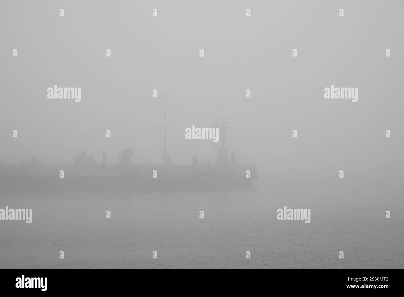 Maria di Ravenna et le brouillard Banque D'Images