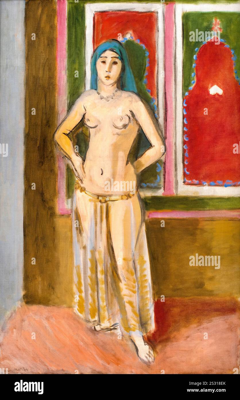 Henri Matisse, Odalisque, portrait peint à l'huile sur toile, 1923 Banque D'Images