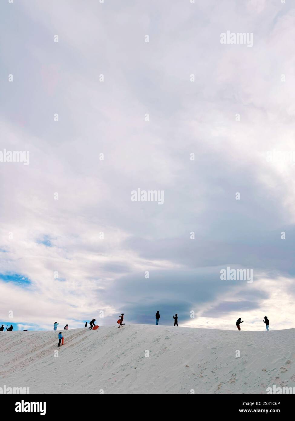 Parc national de White Sands au Nouveau-Mexique Banque D'Images