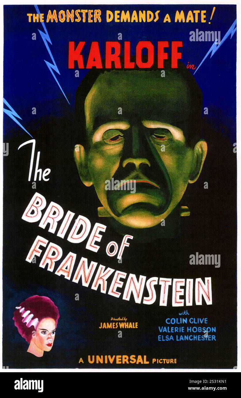 Boris karloff bride frankenstein 1935 Banque de photographies et d ...