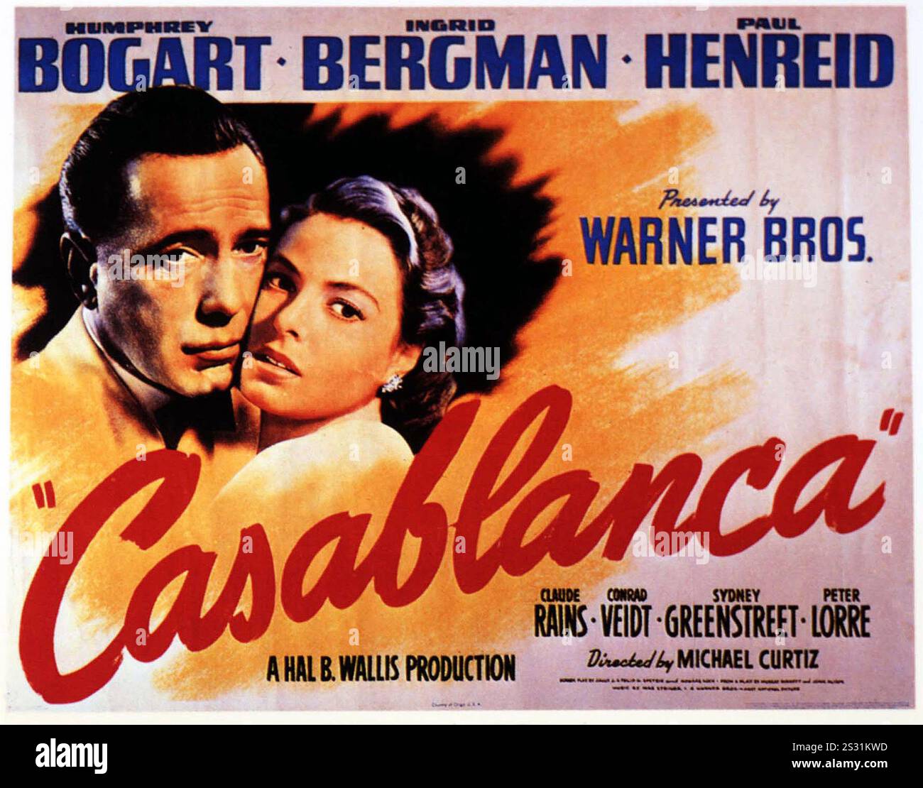 CASABLANCA date : 1942 Banque D'Images