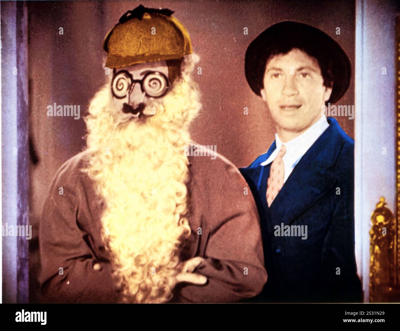 SOUPE DE CANARD HARPO ET CHICO MARX date : 1933 Banque D'Images