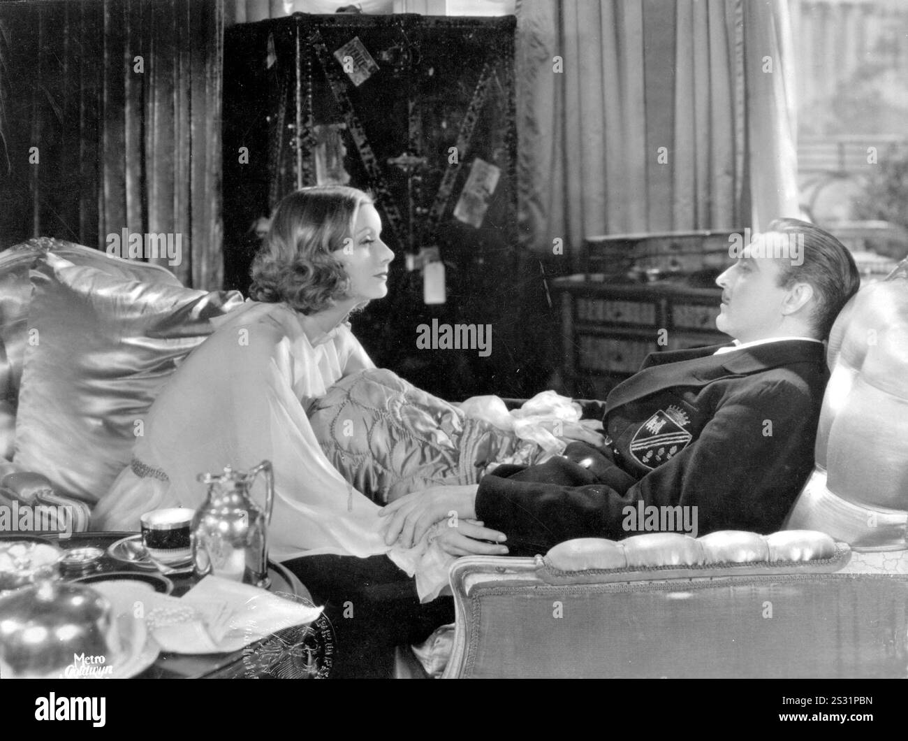 GRAND HÔTEL MGM GRETA GARBO, JOHN BARRYMORE date : 1932 Banque D'Images