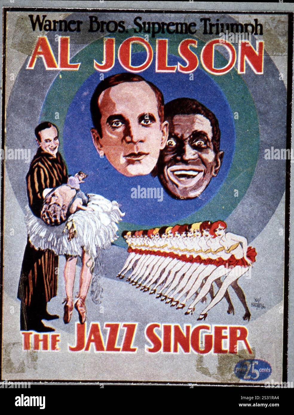 LE CHANTEUR DE JAZZ date : 1927 Banque D'Images