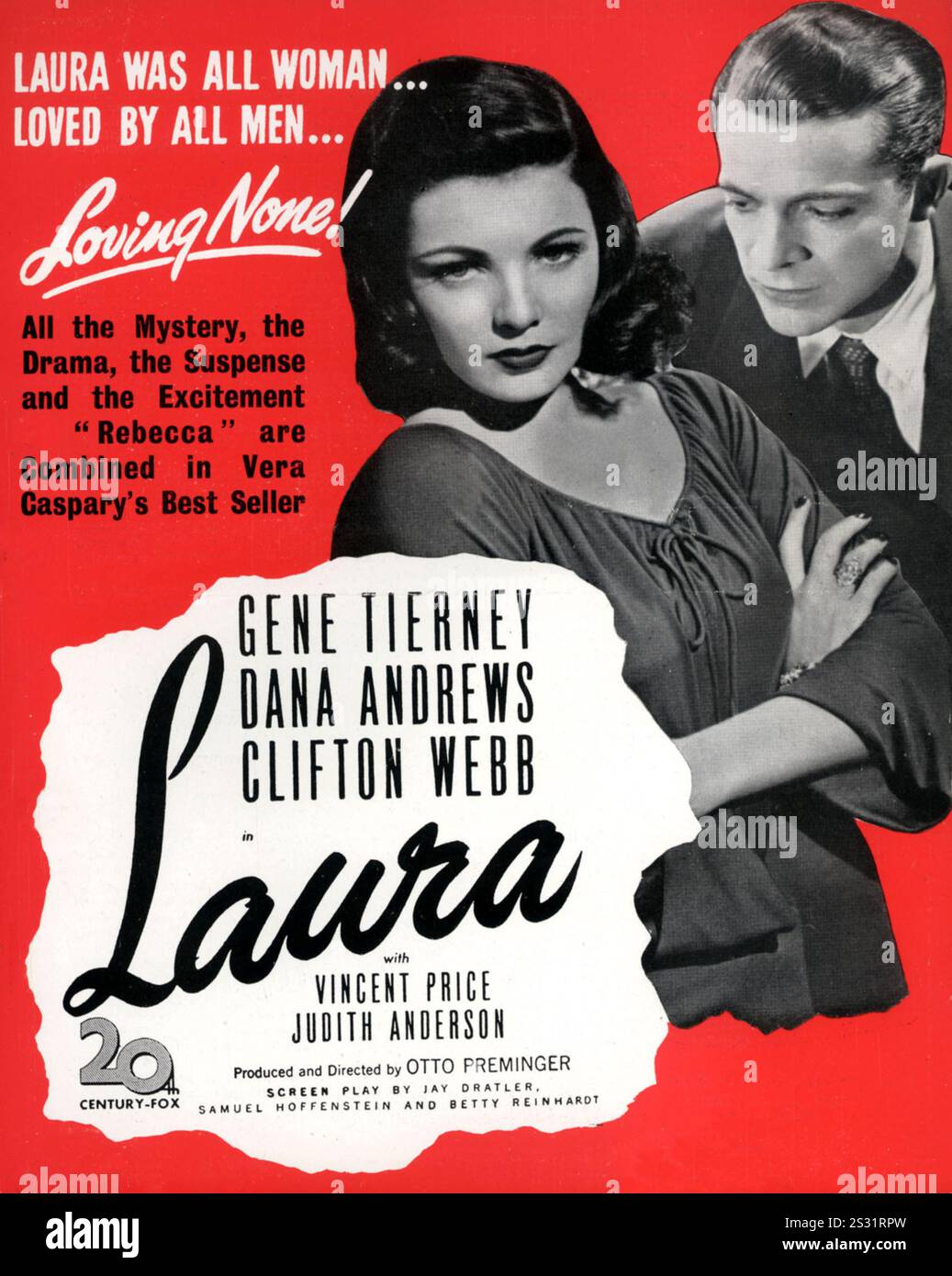 LAURA Date : 1944 Banque D'Images