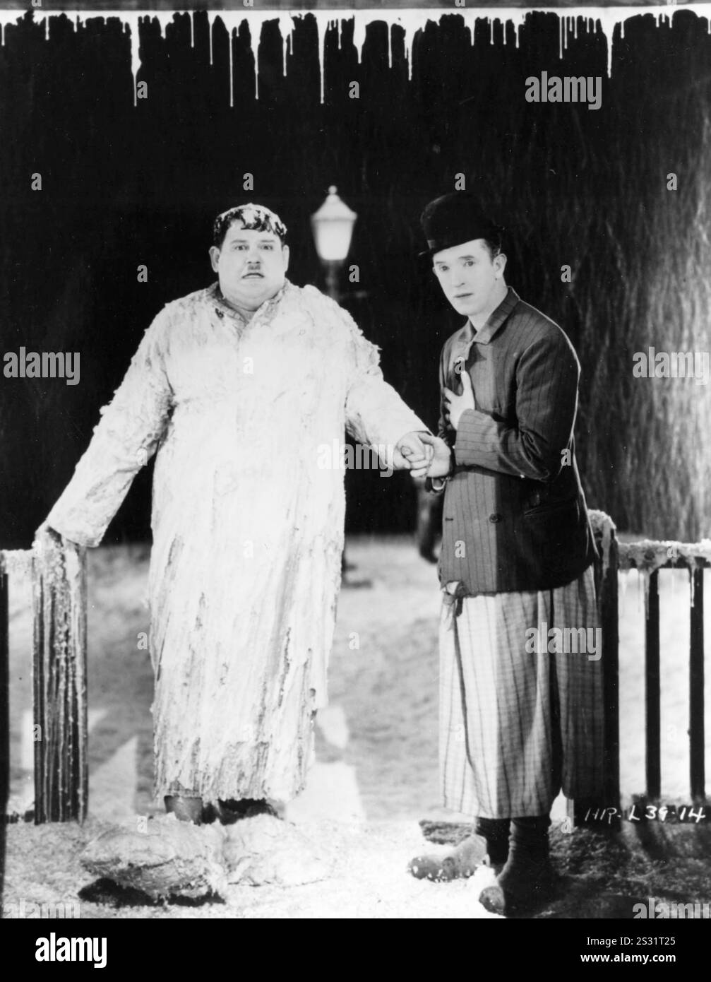 RIRES DE SAUCE LAUREL, HARDY date : 1931 Banque D'Images