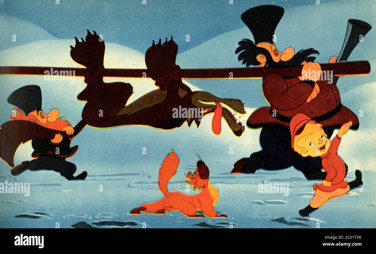MAKE MINE MUSIC DE PIERRE ET LE LOUP UNE SÉQUENCE DE PRODUCTION WALT DISNEY PHOTO DE LA RONALD GRANT ARCHIVE MAKE MINE MUSIC DE PIERRE ET LE LOUP une séquence de WALT DISNEY Date de production : 1946 Banque D'Images