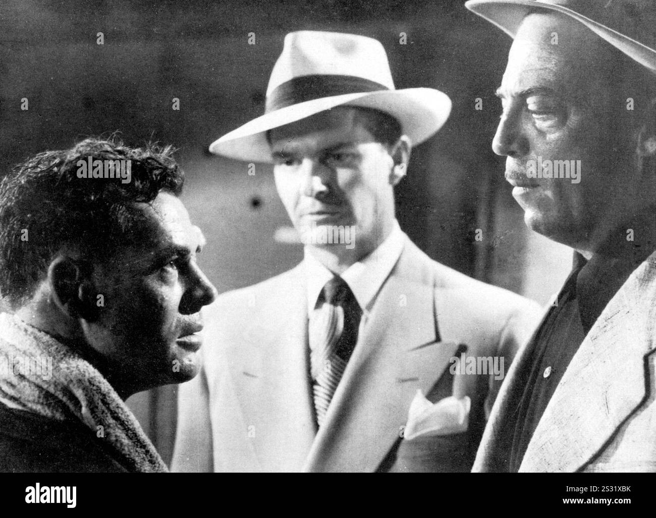 LA MISE EN PLACE DE ROBERT RYAN, ALAN BAXTER, EDWIN MAX date : 1949 Banque D'Images
