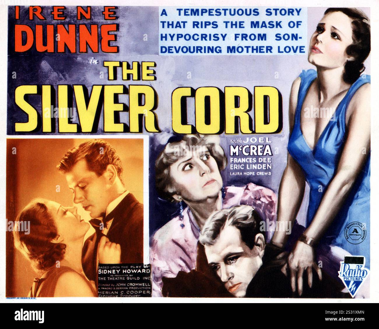 LE CORDON ARGENTÉ date : 1933 Banque D'Images