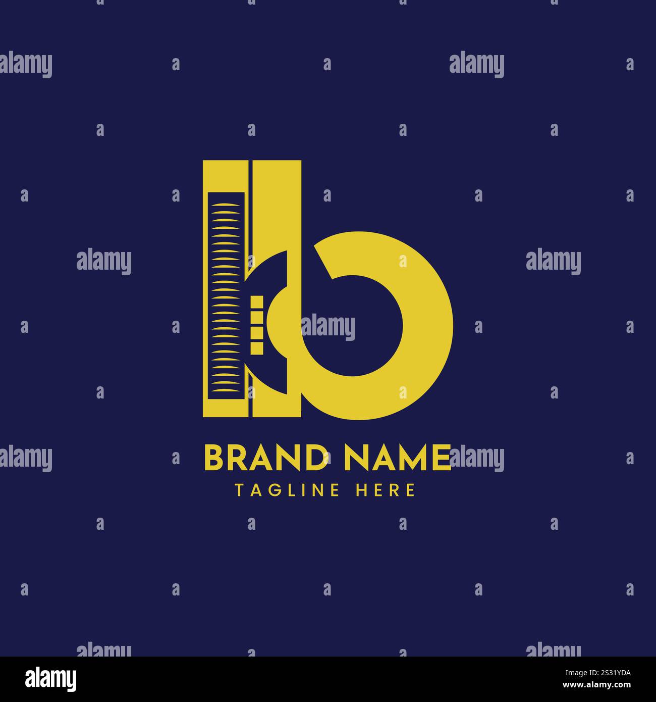 Lettre KB Real Estate logo Design Illustration de Vecteur
